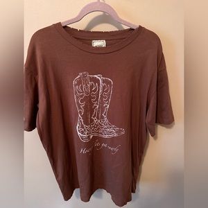 Brown Graphic T-Shirt